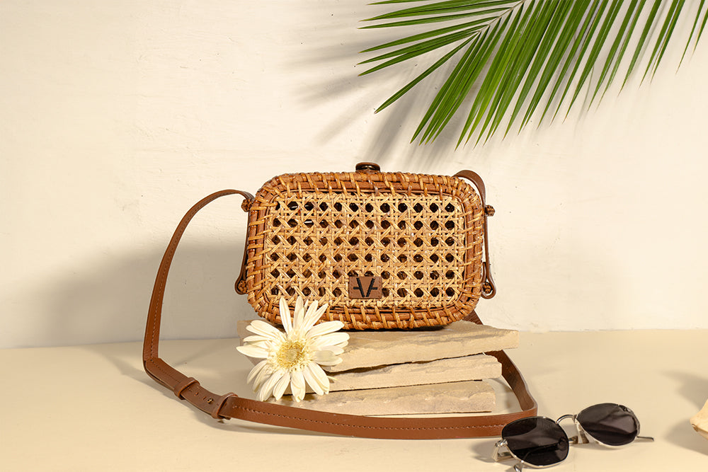 Rattan Reverie Sling Bag