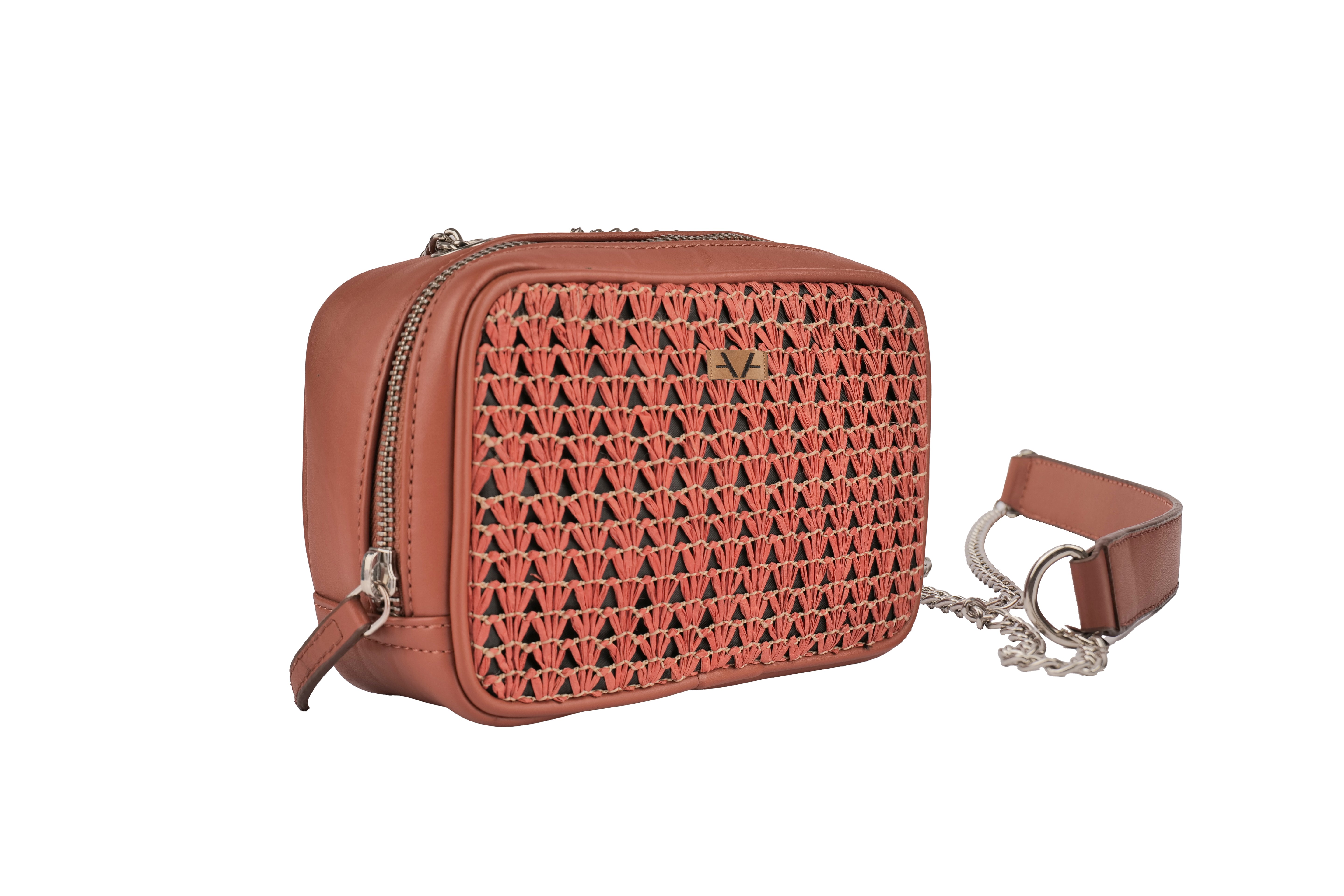 Coral GeoLuxe Crossbody