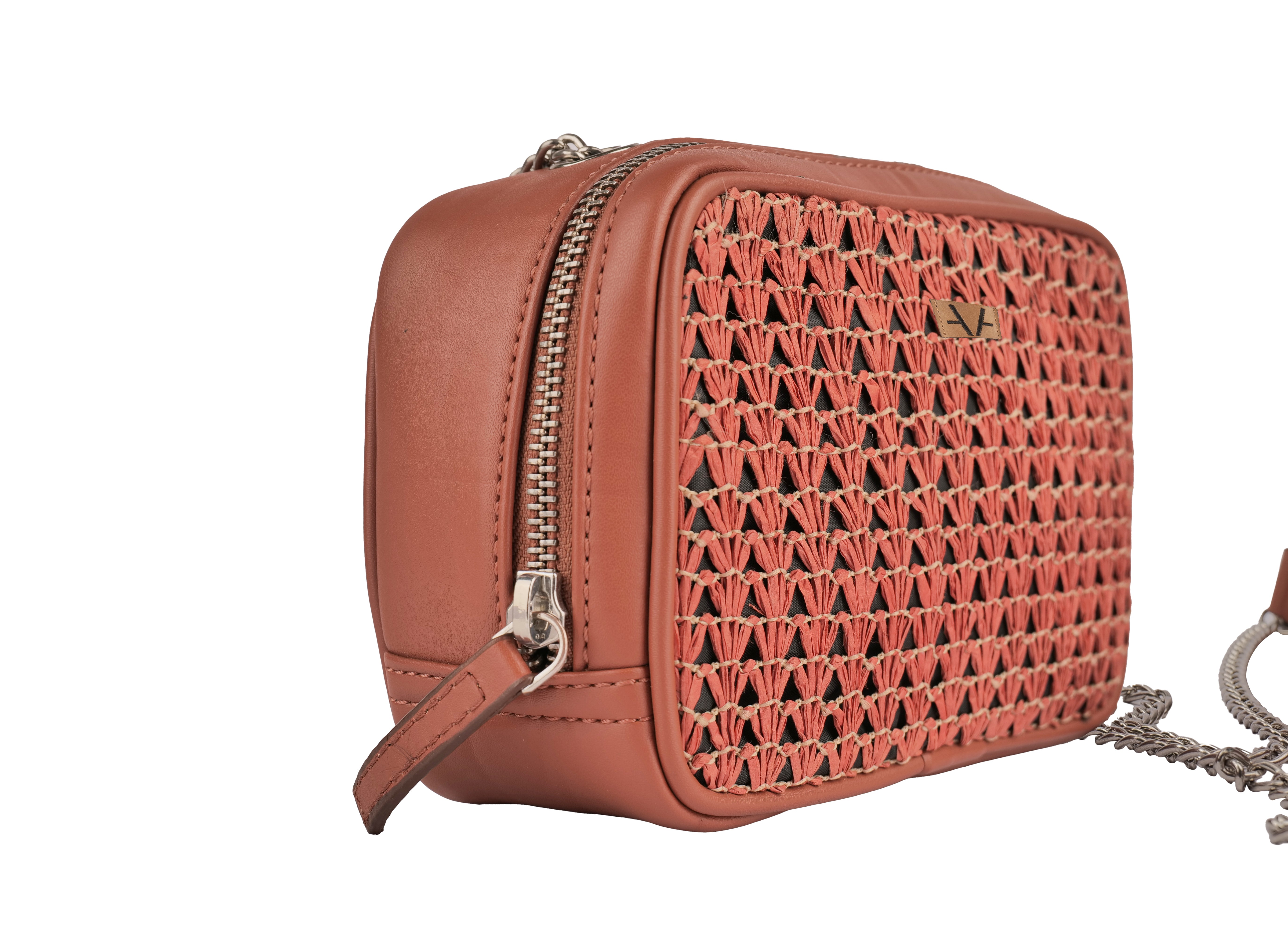 Coral GeoLuxe Crossbody